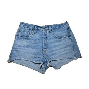 Levi 501 Medium Wash Denim Shorts